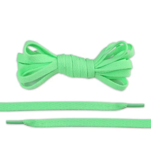 Apple Green Flate Shoe Laces