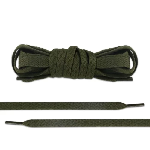 Army Green Flate Shoe Laces