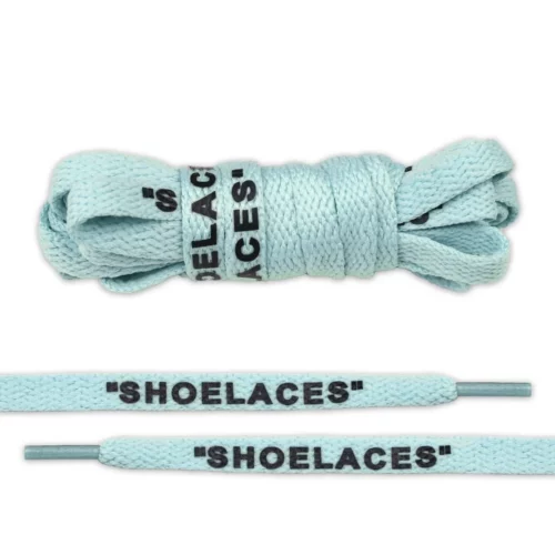 Bean paste green Flate Off-White Style “SHOELACES”