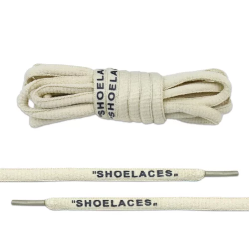 Beige Off-White Style “SHOELACES”