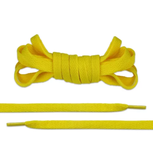 Bright Yellow Flate Shoe Laces