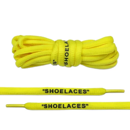 Bright Yellow Off-White Style”SHOELACES”