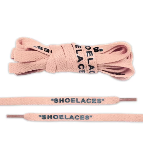 Cherry powder Flate Off-White Style “SHOELACES”