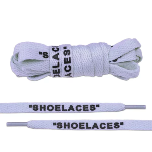 Coral blue Flate Off-White Style “SHOELACES”