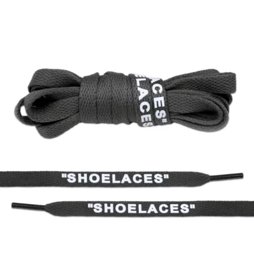 Dark grey Flate Off-White Style”SHOELACES”