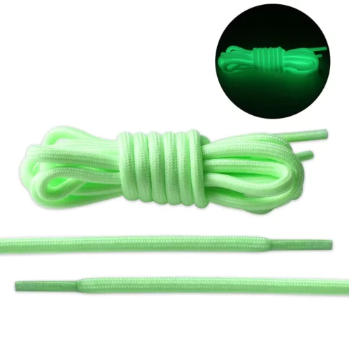 Fluorescent Green Rope Glow-in-the-dark Shoe Laces