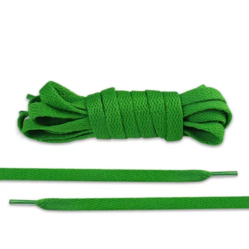 Green Flate Shoe Laces