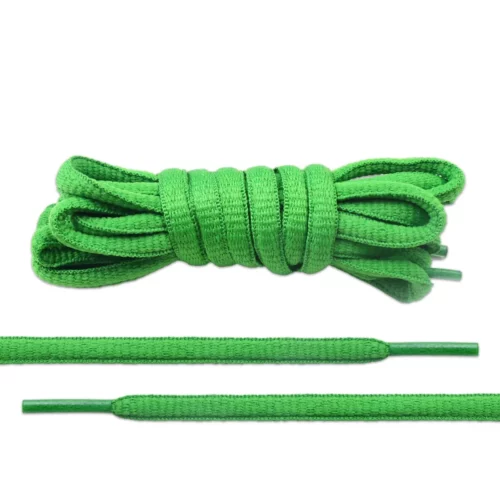 Green Oval Shoe Laces