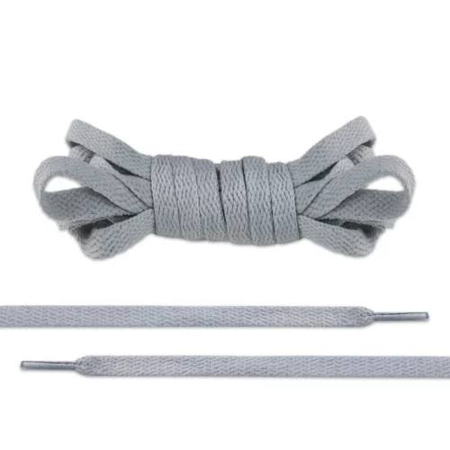 Grey Flate Shoe Laces