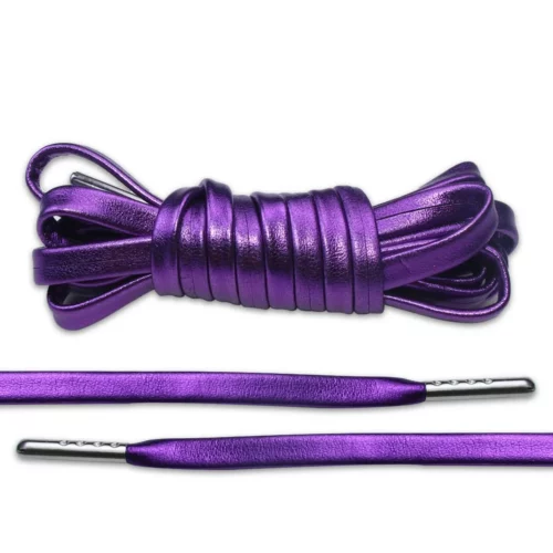 Metallic Purple Luxury Metallic-Effect Shoe Laces