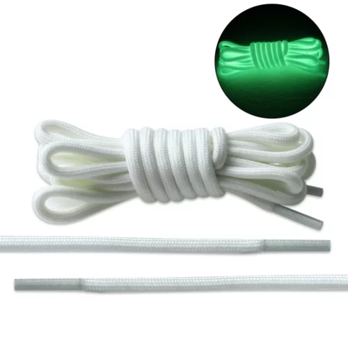 Milk White Rope Glow-in-the-dark Shoe Laces