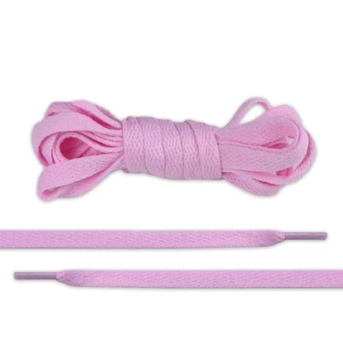 Pink Flate Shoe Laces