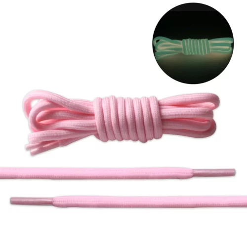 Pink Rope Glow-in-the-dark Shoe Laces
