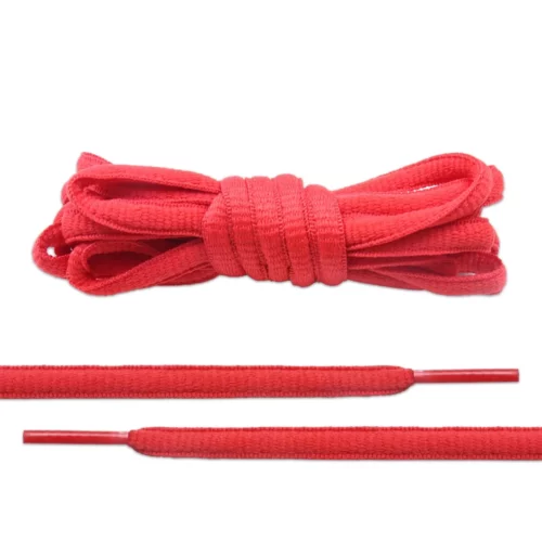 Red Oval Shoe Laces
