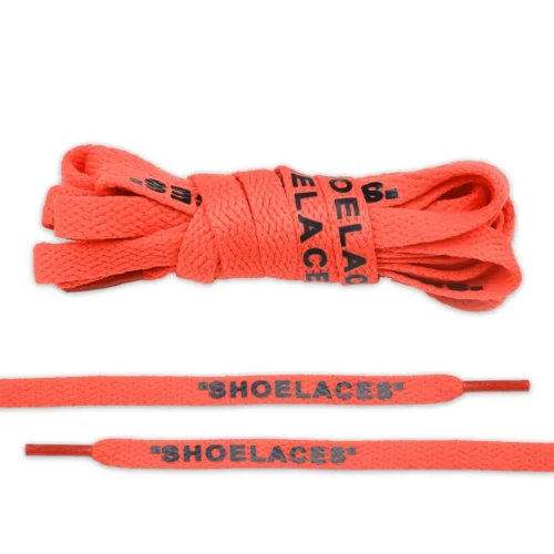 Watermelon red Flate Off-White Style “SHOELACES”