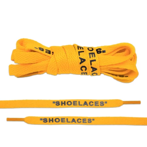 Yellow Flate Off-White Style “SHOELACES”
