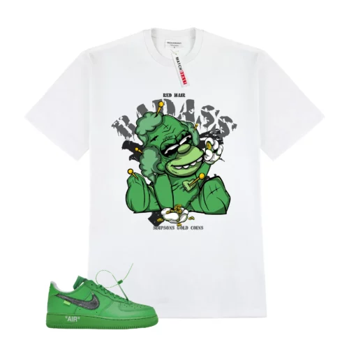 Nike Force 1 Low Off White Light Green Spark Matching Apparel Collection