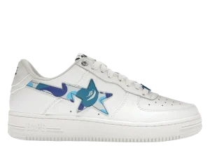 A Bathing Ape Bape Sta Low White Abc Camo Blue