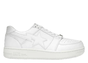 A Bathing Ape Bapesta Low White Leather 2020