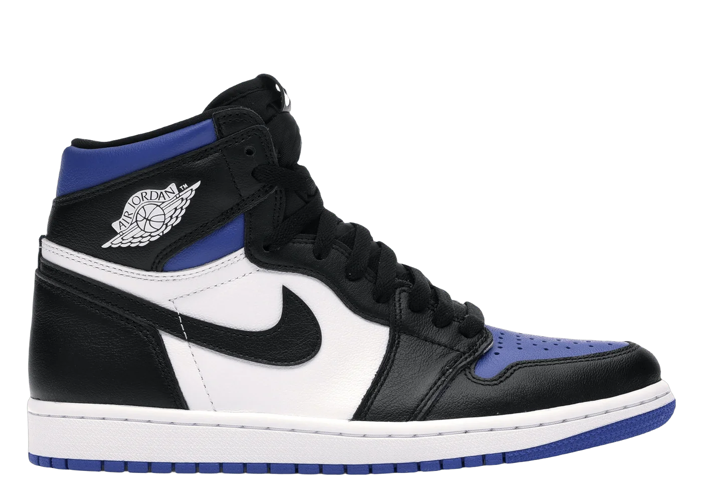 Air Jordan 1 Retro High Black Game Royal Toe