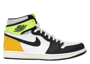 Air Jordan 1 Retro High White Black Volt University Gold