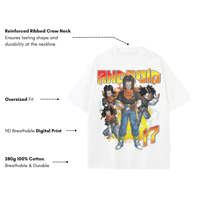 Infinite Energy Twins Heavyweight Oversized White Graphic Tee - Image 2