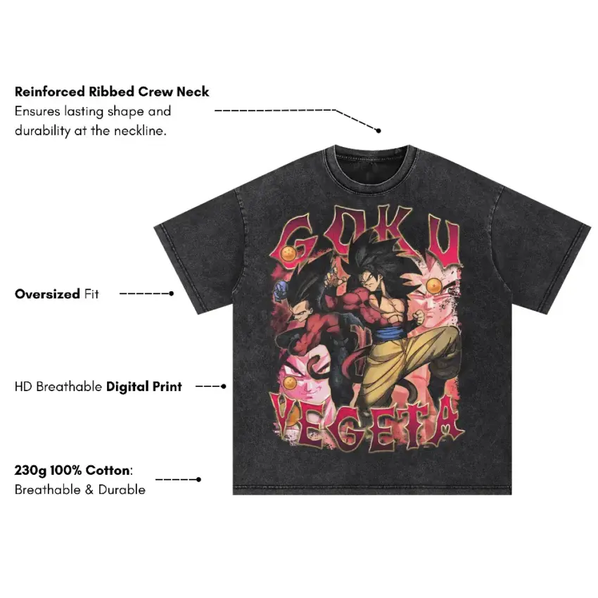 Rivalry Of Ages Oversized Acid Wash T-shirt - Image 5