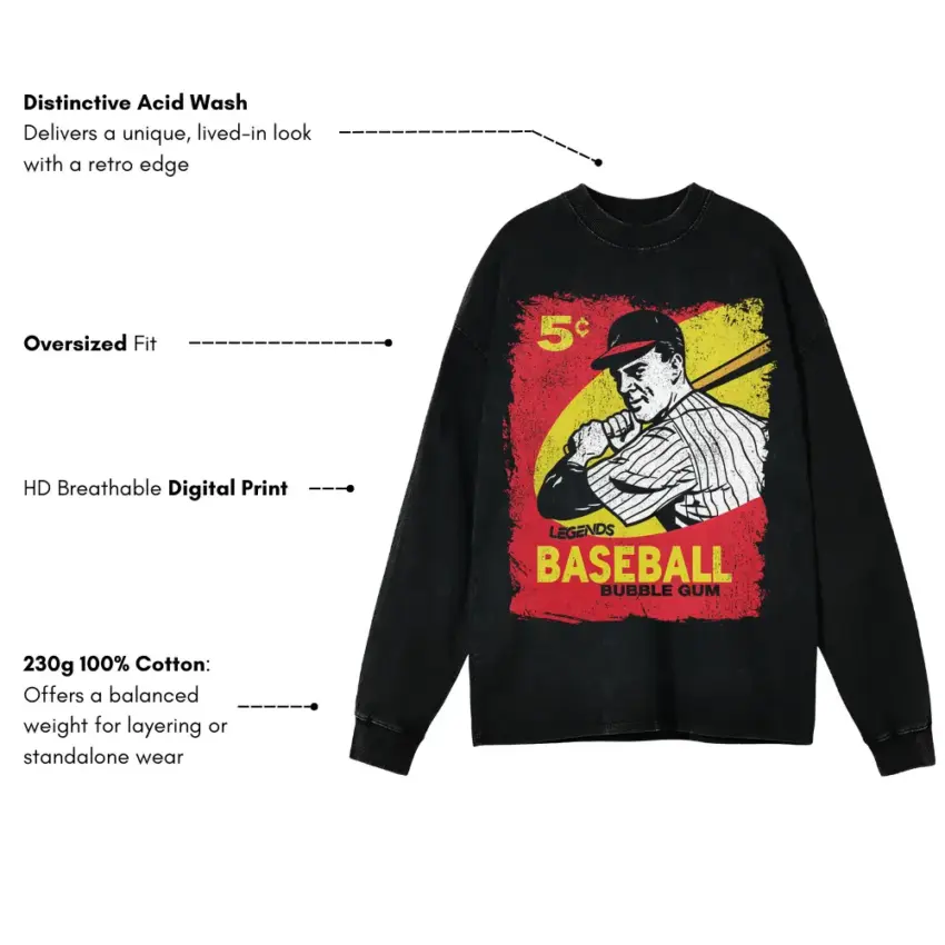 Five Cent Pinstripe Power Aicd Wash Oversized Long Sleeve Shirt - Image 2
