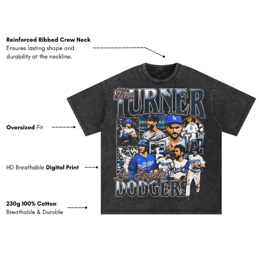 Turner Hollywood Edition Oversized Acid Wash T-shirt - Image 2