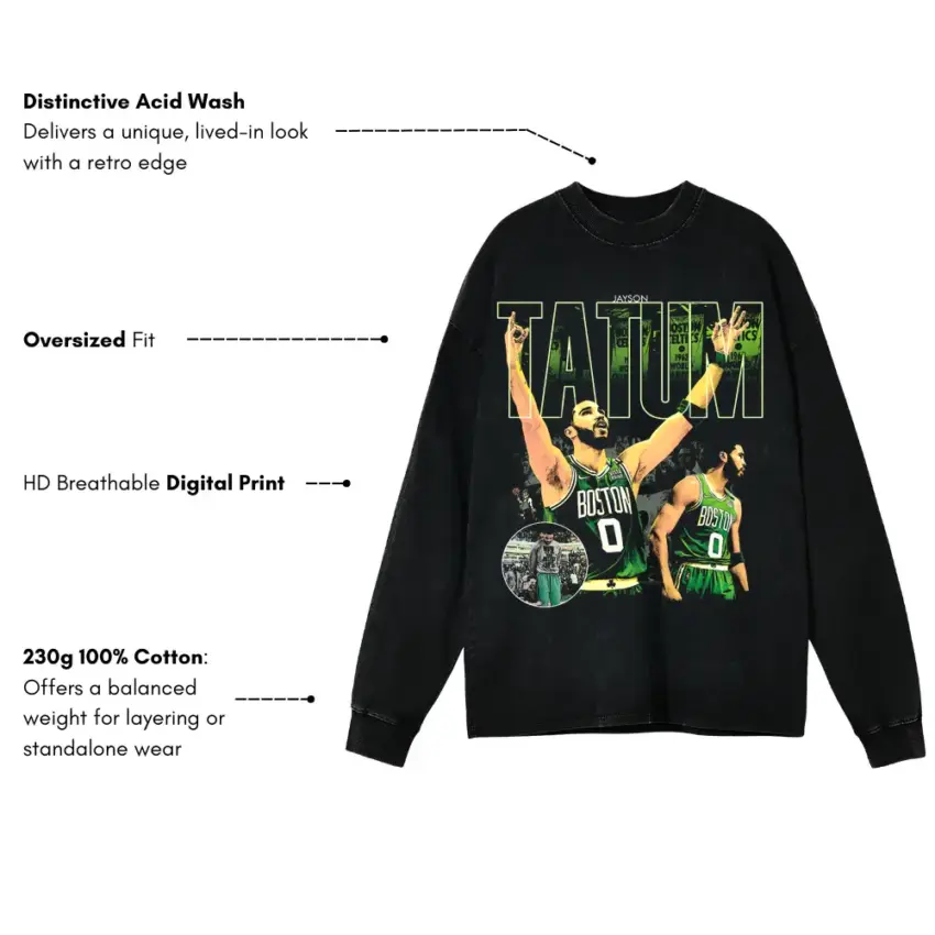 Zero Doubt Aicd Wash Oversized Long Sleeve Shirt - Image 4