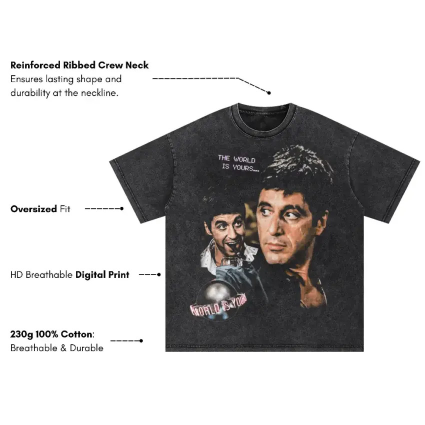 Every Dog Has His Day Oversized Acid Wash T-shirt - Image 5