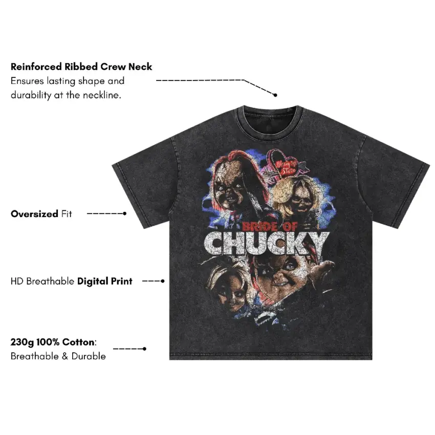 Wanna Play Oversized Acid Wash T-shirt - Image 2