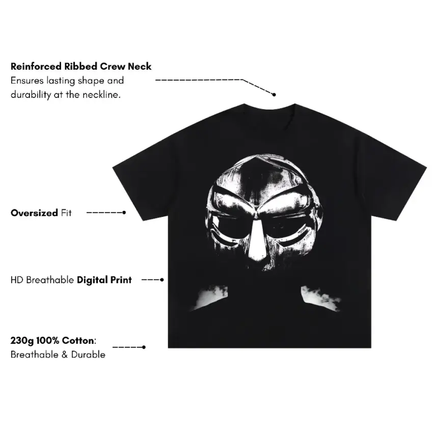 All Caps When You Spell The Man Name Oversized Black Graphic Tee - Image 5
