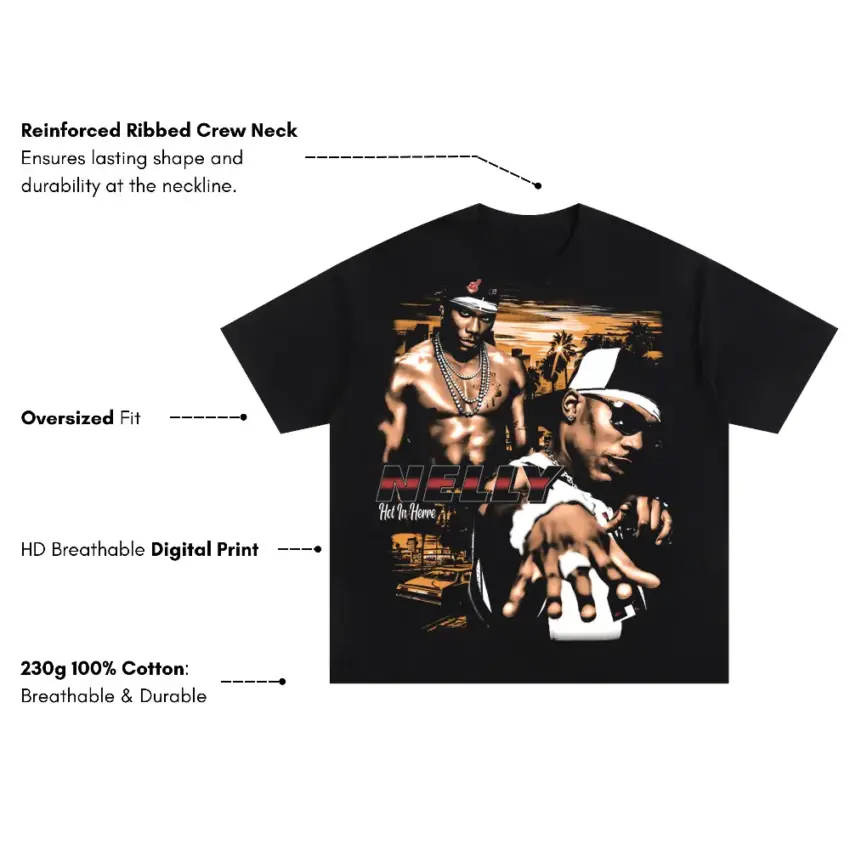 All Eyez On Me Oversized Black Graphic Tee - Image 5