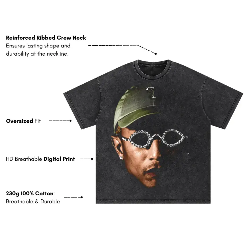 Billionaire Boys Club Oversized Acid Wash T-shirt - Image 5