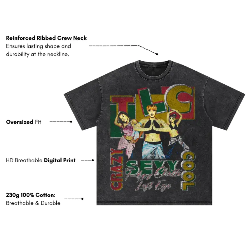 Crazy Sexy Cool Oversized Acid Wash T-shirt - Image 5