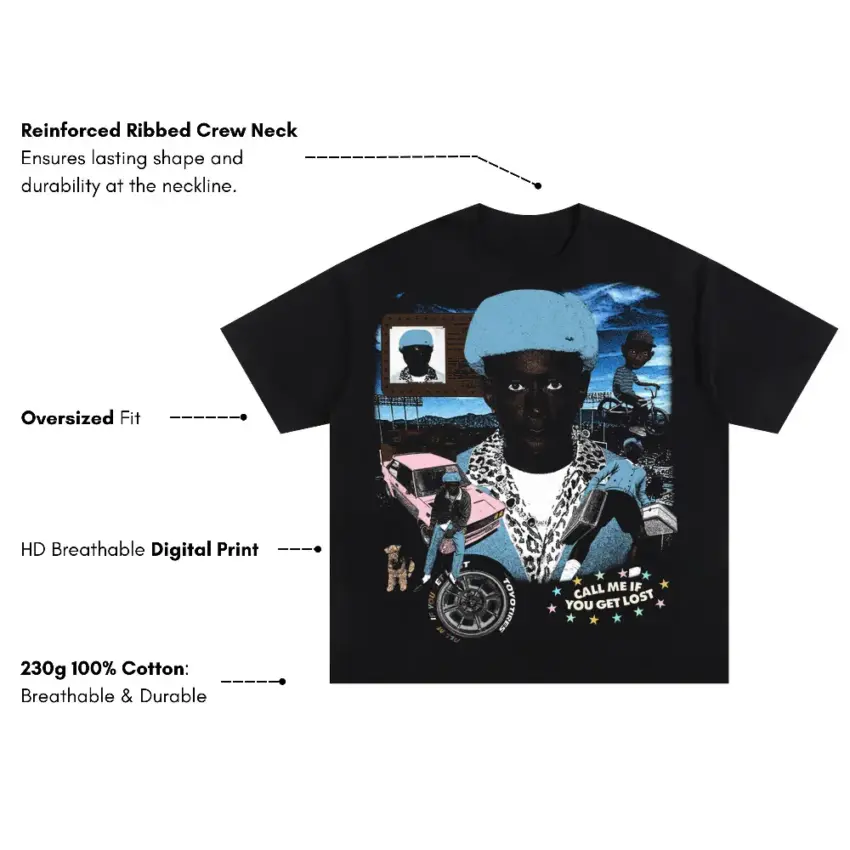 Eternal Atake Oversized Black Graphic Tee - Image 5