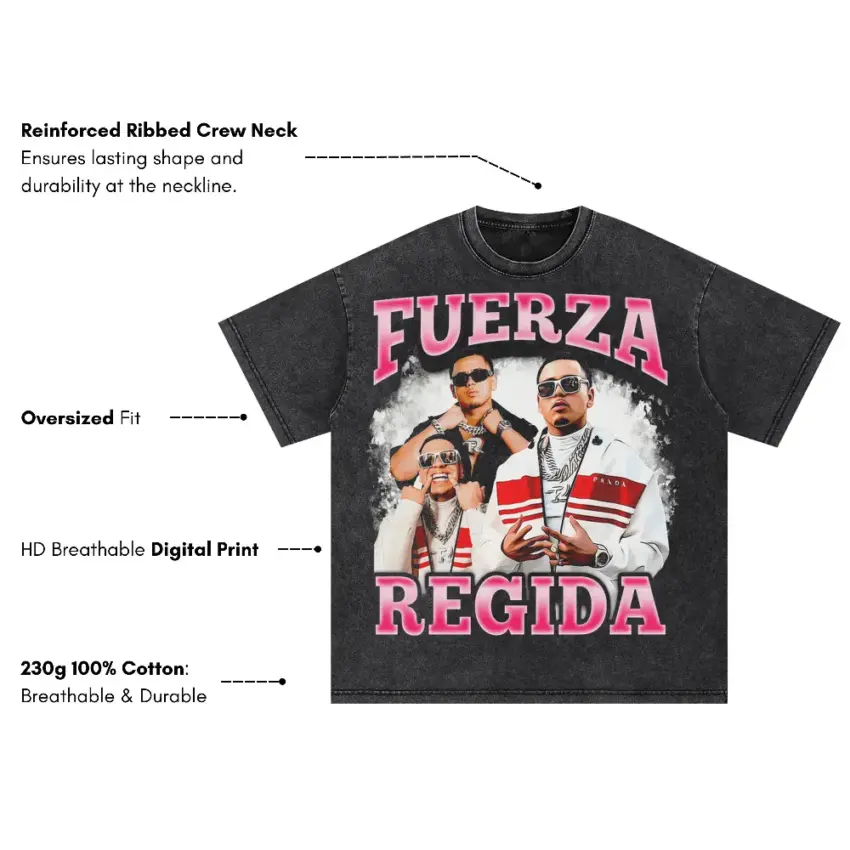 Fuerza Regida Otro Pedo Oversized Acid Wash T-shirt - Image 5