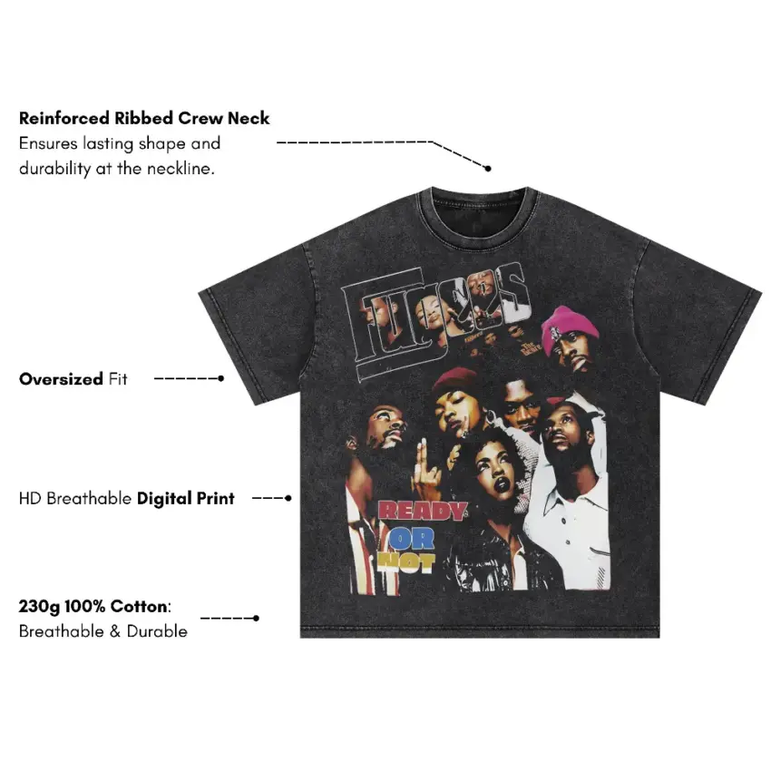 G Unit Beg For Mercy Oversized Acid Wash T-shirt - Image 5