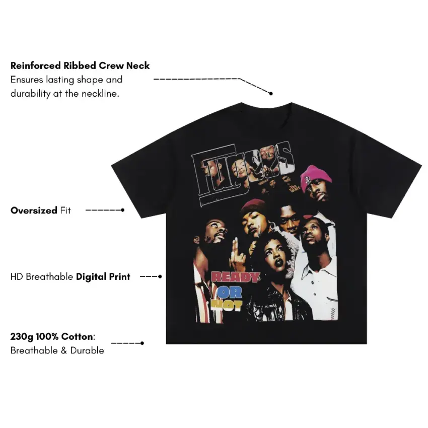 G Unit Beg For Mercy Oversized Black Graphic Tee - Image 5