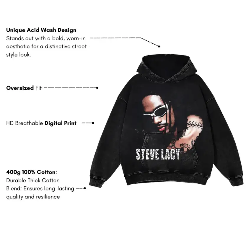 Gemini Rights Aicd Wash Oversized Hoodie - Image 5