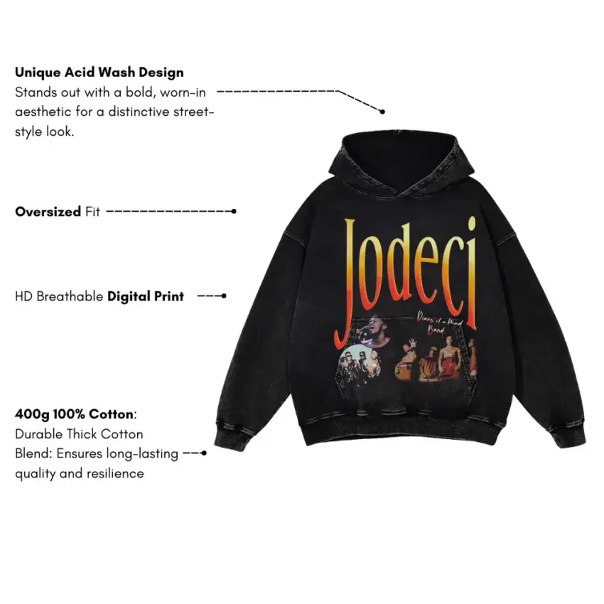 Jodeci Diary Of A Mad Band Aicd Wash Oversized Hoodie - Image 5