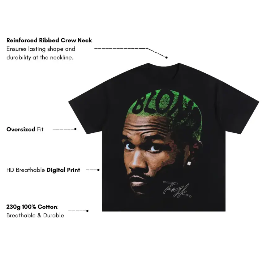 Lil Baby Glow Up Oversized Black Graphic Tee - Image 5