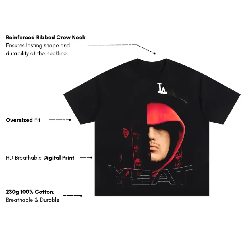 Lyfe Style Oversized Black Graphic Tee - Image 5