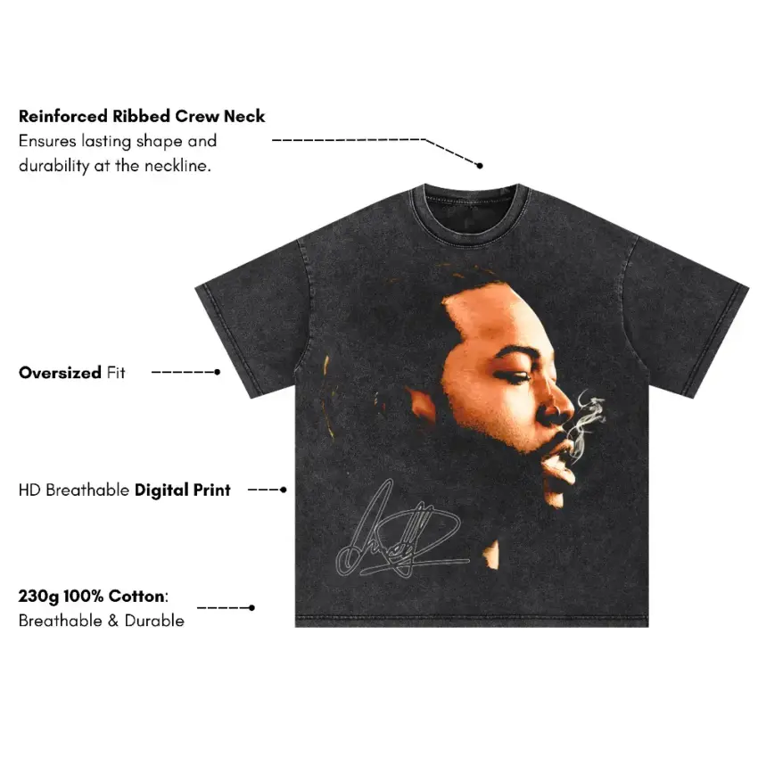 Meet The Woo Oversized Acid Wash T-shirt - Image 5