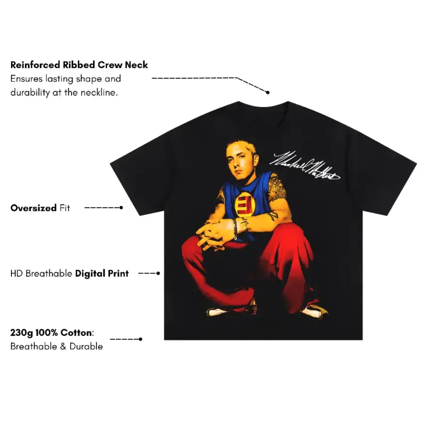 Most Dope Forever Oversized Black Graphic Tee - Image 5