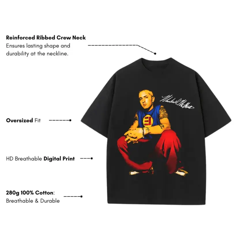 Most Dope Forever Heavyweight Oversized Black Graphic Tee - Image 5