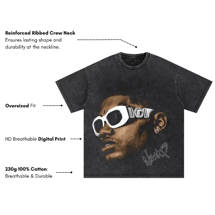 Project X Oversized Acid Wash T-shirt - Image 5