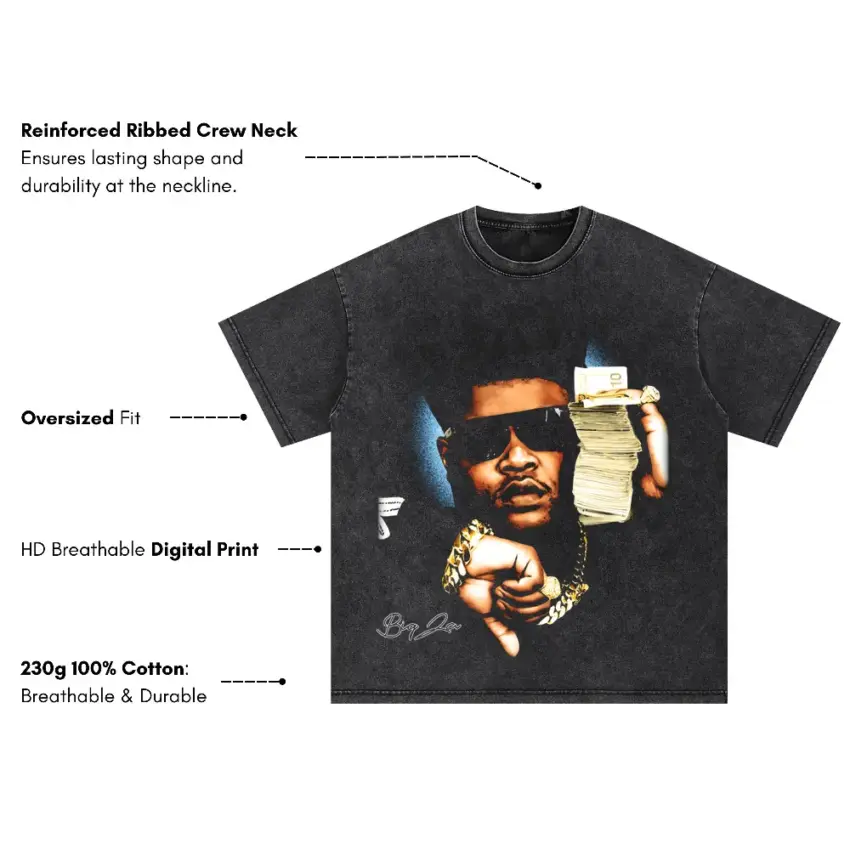 Reasonable Doubt Oversized Acid Wash T-shirt - Image 5