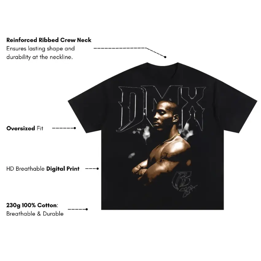Ruff Ryders Anthem Oversized Black Graphic Tee - Image 5